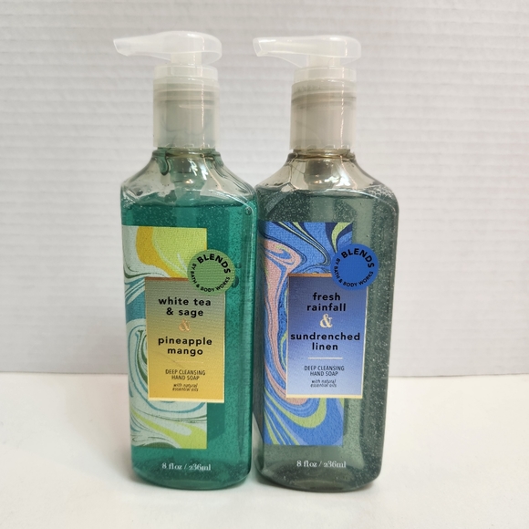 🆕 BLENDS BBW Deep Cleansing Gel Hand Soap (2) NEW Bath & Body Works - Picture 1 of 7